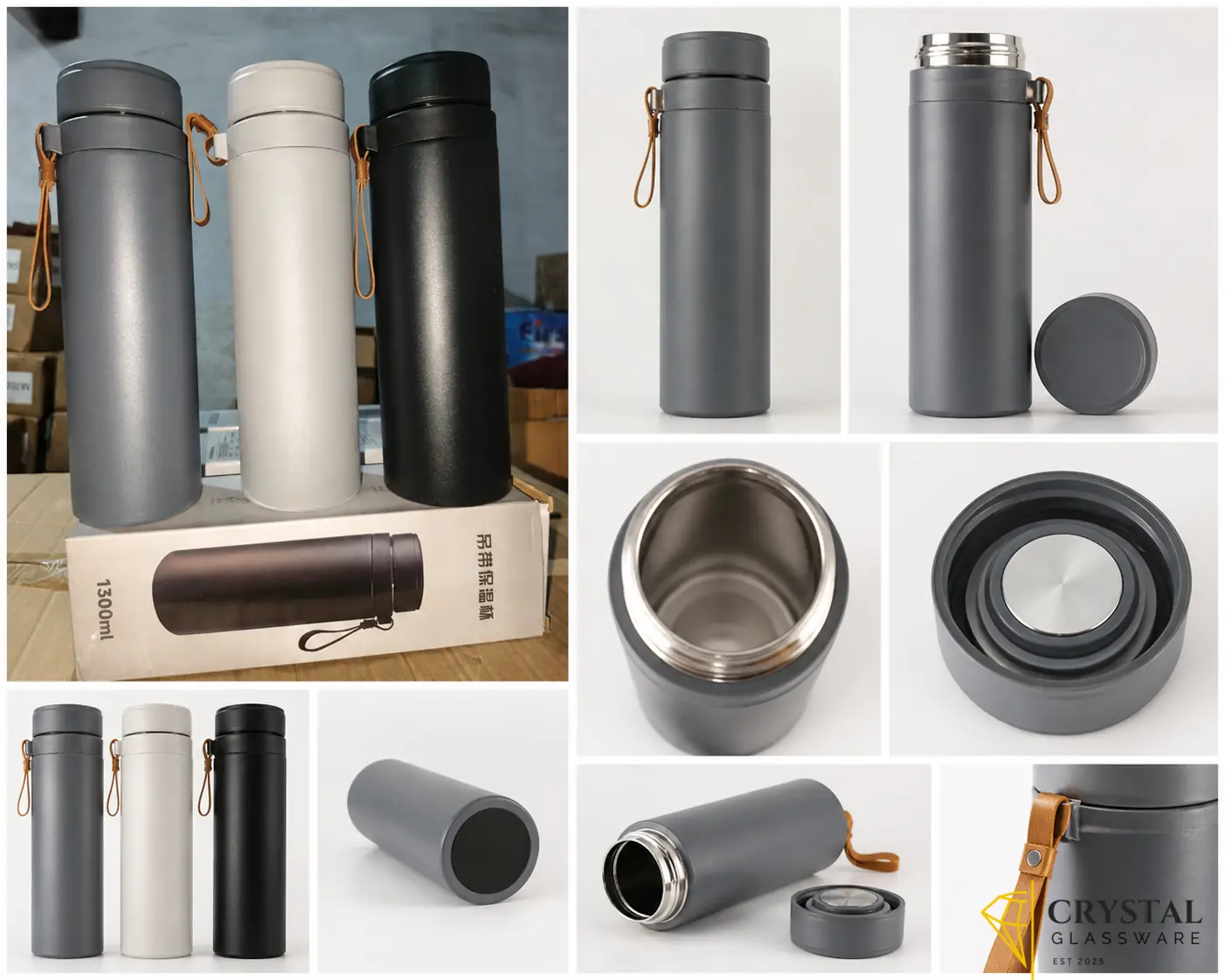 Stainless steel vacuum insulated flask 1300ml